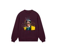 F4NT4STIC Sweat-shirt 'TV Times Elton John At The Piano 1977' marron / jaune / vert / blanc, Taille M