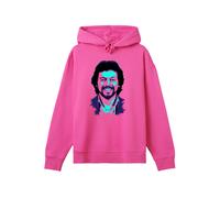 F4NT4STIC Sweat-shirt 'TV Times Jeremy Beadle 1982 Pop Art' bleu / rose, Taille XS