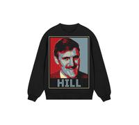 F4NT4STIC Sweat-shirt 'TV Times Jimmy Hill Sports Presenter' mélange de couleurs / noir, Taille S