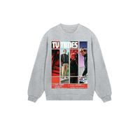 F4NT4STIC Sweat-shirt 'TV Times Patrick McGoohan The Prisoner 1967 Cover' gris / mélange de couleurs, Taille XS