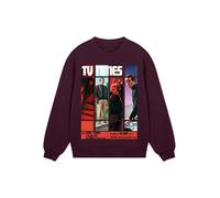 F4NT4STIC Sweat-shirt 'TV Times Patrick McGoohan The Prisoner 1967 Cover' marron, Taille M