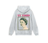 F4NT4STIC Sweat-shirt 'TV Times Queen Elizabeth II 1957 Cover' gris / mélange de couleurs, Taille S