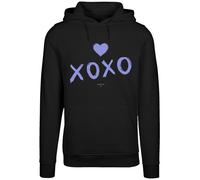F4NT4STIC Sweat-shirt 'Valentinstag xoxo' violet / noir, Taille XS