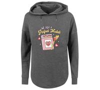 F4NT4STIC Sweat-shirt 'We Are A Perfect Match Love' gris foncé / rose / rouge / blanc, Taille XS