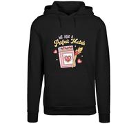 F4NT4STIC Sweat-shirt 'We Are A Perfect Match Love' jaune pastel / rouge / noir / blanc, Taille M