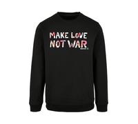 F4NT4STIC Sweat-shirt 'Woodstock Music Festival Peace Make Love Not War Floral Blumen' mélange de couleurs / noir, Taille 5XL