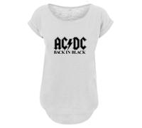 F4NT4STIC T-shirt 'ACDC Back In Black' noir / blanc, Taille S