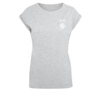 F4NT4STIC T-shirt 'ACDC Lightning Bolt' gris chiné / blanc, Taille S