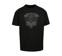 F4NT4STIC T-Shirt 'ACDC Rock Band Black Ice' gris / noir, Taille XS