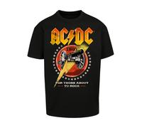 F4NT4STIC T-Shirt 'ACDC Rock Band Shirt For Those About To Rock 1981' jaune / orange / rouge / noir / blanc, Taille M