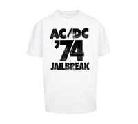 F4NT4STIC T-Shirt 'ACDC Rock Band Shirt Jailbreak 74' noir / blanc, Taille 5XL