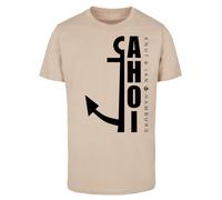 F4NT4STIC T-Shirt 'Ahoi Anker Crop Knut & Jan Hamburg' sable / noir, Taille 5XL