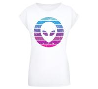 F4NT4STIC T-shirt 'Alien Kopf' mélange de couleurs / blanc, Taille L