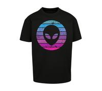 F4NT4STIC T-Shirt 'Alien Kopf' mélange de couleurs / noir, Taille 4XL