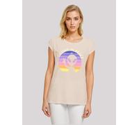 F4NT4STIC T-shirt 'Alien Peace Sunset' sable / bleu / jaune / orange / rose, Taille XXXL