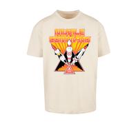 F4NT4STIC T-Shirt 'Arcade Triple Shot Atari Retro Gaming' sable / jaune d'or / corail / blanc, Taille L