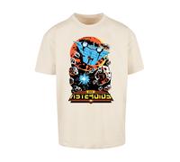 F4NT4STIC T-Shirt 'Asteroids Vintage Atari Retro Gaming' sable / bleu / jaune / orange, Taille L