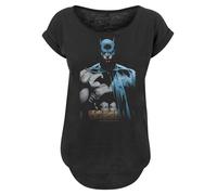 F4NT4STIC T-shirt 'Batman Close Up' beige clair / bleu / gris / noir, Taille XXXL