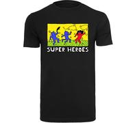 F4NT4STIC T-Shirt 'Batman Pop Art' gentiane / jaune / kiwi / noir, Taille 4XL