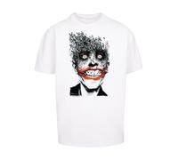 F4NT4STIC T-Shirt 'Batman The Joker Bats' gris foncé / rouge / noir / blanc, Taille M