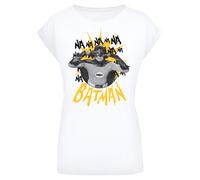 F4NT4STIC T-shirt 'Batman TV Serie Nananana' jaune / gris / noir / blanc, Taille M