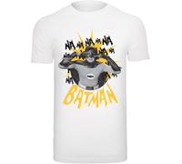 F4NT4STIC T-Shirt 'Batman TV Series Nananana' jaune / gris / gris clair / blanc, Taille 5XL