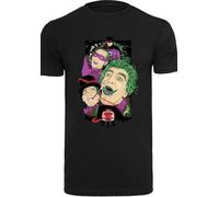 F4NT4STIC T-Shirt 'Batman TV Series Rogues Gallery' vert clair / violet clair / orange pastel / noir, Taille XXXL
