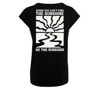 F4NT4STIC T-shirt 'Be The Sunshine' noir / blanc, Taille M