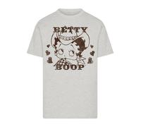 F4NT4STIC T-Shirt 'Betty Boop Cowgirl' gris / noir, Taille 5XL