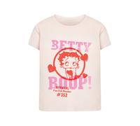 F4NT4STIC T-shirt 'Betty Boop Official Fan Club Member' rose / rose ancienne / rouge, Taille S
