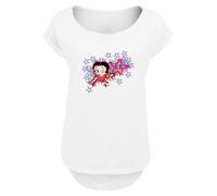 F4NT4STIC T-shirt 'Betty Boop Purple Stars And Dots' violet / rouge / noir / blanc, Taille 4XL