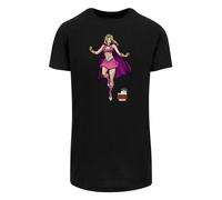 F4NT4STIC T-Shirt 'Big Bang Theory Penny Superhero' beige / violet / noir / blanc, Taille XS
