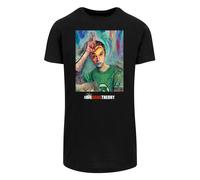 F4NT4STIC T-Shirt 'Big Bang Theory Sheldon Loser Painting' jaune / vert / noir / blanc, Taille M