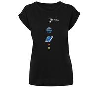 F4NT4STIC T-shirt 'Big Bang Theory You Are Here' bleu chiné / jaune / noir / blanc, Taille 4XL