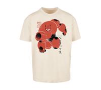 F4NT4STIC T-Shirt 'Big Hero 6 Baymax Suite Pose' beige / homard / noir, Taille 4XL