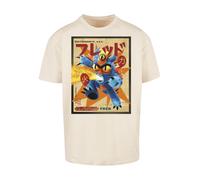 F4NT4STIC T-Shirt 'Big Hero 6 Fred Newspaper' sable / bleu / jaune d'or / noir, Taille XL