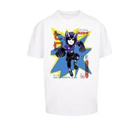 F4NT4STIC T-Shirt 'Big Hero 6 Hiro Manga' marine / bleu nuit / jaune / blanc, Taille M