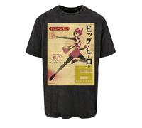 F4NT4STIC T-Shirt 'Big Hero 6' jaune pastel / rose / noir, Taille 5XL