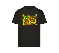 F4NT4STIC T-Shirt 'Billie Eilish' vert fluo / rouge / noir, Taille 158-164
