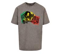 F4NT4STIC T-Shirt 'Bob Marley Chords Reggae Music' gris, Taille S