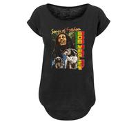 F4NT4STIC T-shirt 'Bob Marley Freedom Vintage Reggae Music' mélange de couleurs / noir, Taille XS