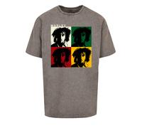 F4NT4STIC T-Shirt 'Bob Marley' gris chiné, Taille XS