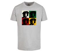 F4NT4STIC T-Shirt 'Bob Marley' gris clair / mélange de couleurs, Taille XS