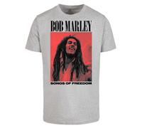 F4NT4STIC T-Shirt 'Bob Marley ' gris / mélange de couleurs, Taille XS