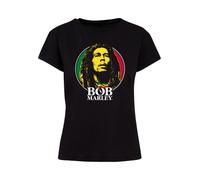 F4NT4STIC T-shirt 'Bob Marley ' jaune / rouge sang / noir / blanc, Taille XS