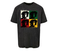 F4NT4STIC T-Shirt 'Bob Marley' noir chiné, Taille XS