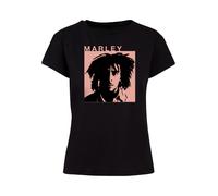 F4NT4STIC T-shirt 'Bob Marley Reggae Music by Rock Off' rose / noir, Taille XS
