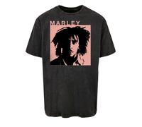 F4NT4STIC T-Shirt 'Bob Marley Reggae Music by Rock Off' rose / noir, Taille XS