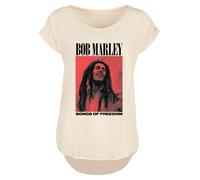 F4NT4STIC T-shirt 'Bob Marley' sable / rouge / noir, Taille XS