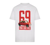 F4NT4STIC T-Shirt 'British Motor Heritage Austin Mini 1000 Mk2 1969' rouge / blanc, Taille XL